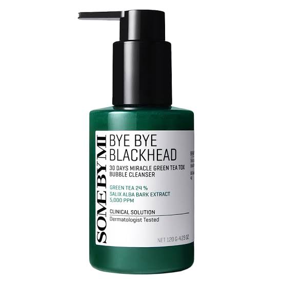 SOME BY MI - Bye Bye Blackhead 30 Days Miracle Green Tea Tox Bubble Cleanser 120g hover image