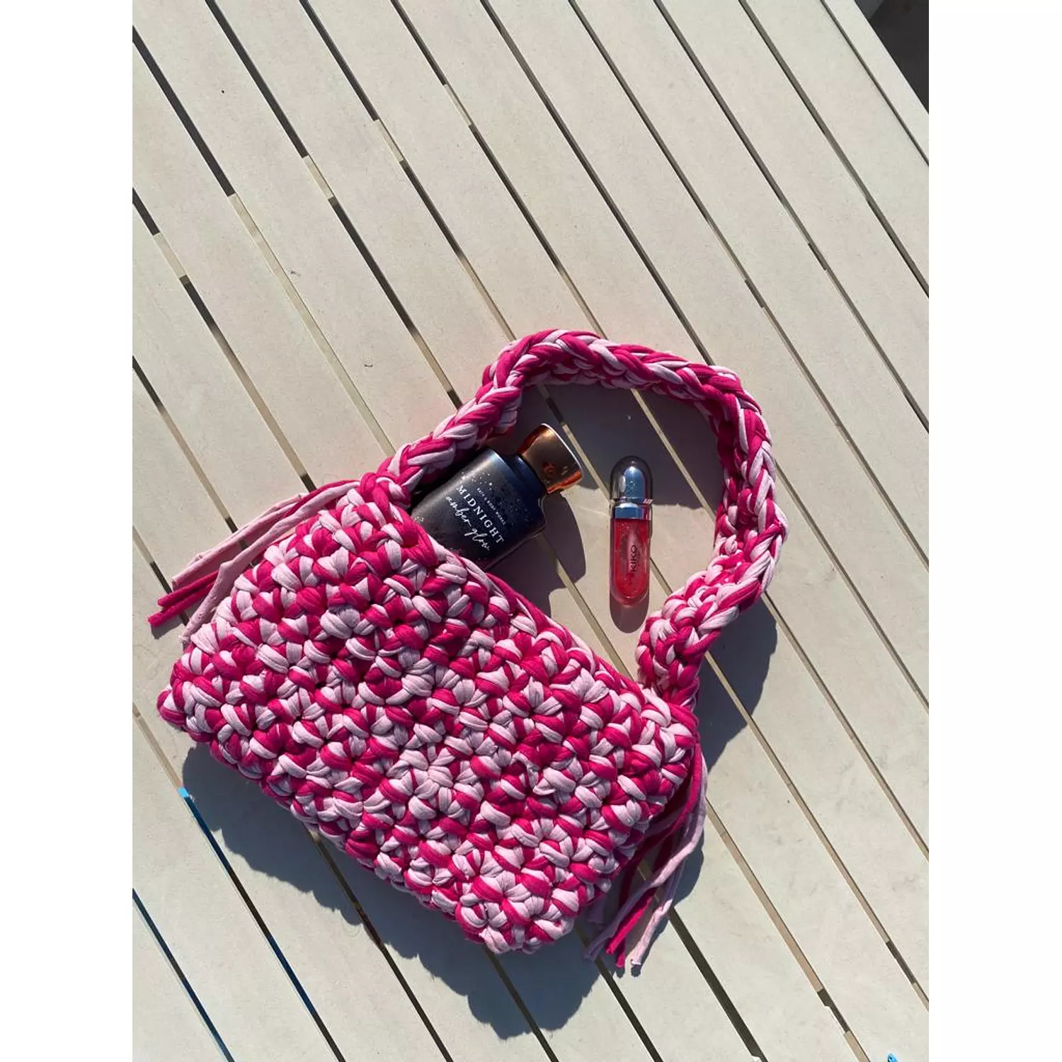 Crochet boho-modern shoulder bag 2