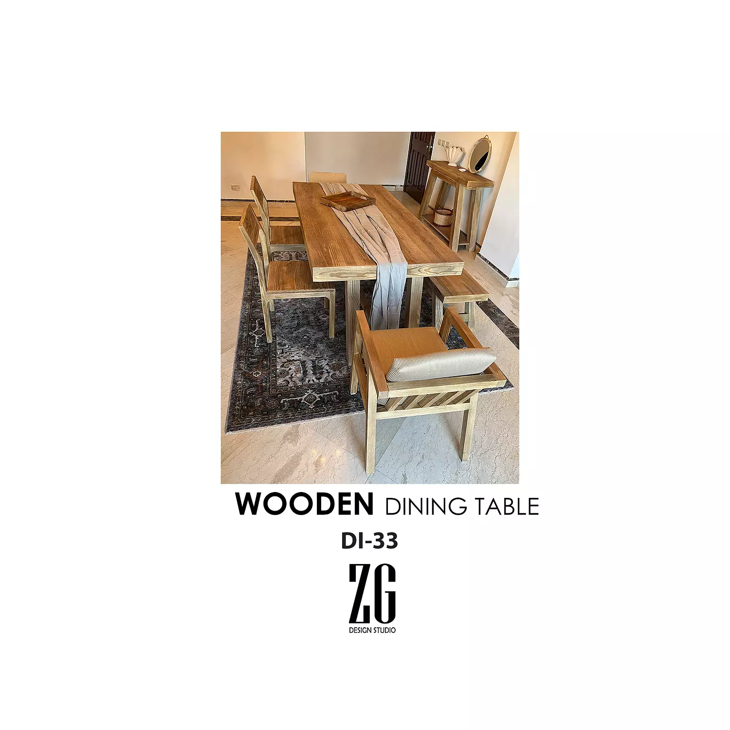 WOODEN DINING TABLE hover image