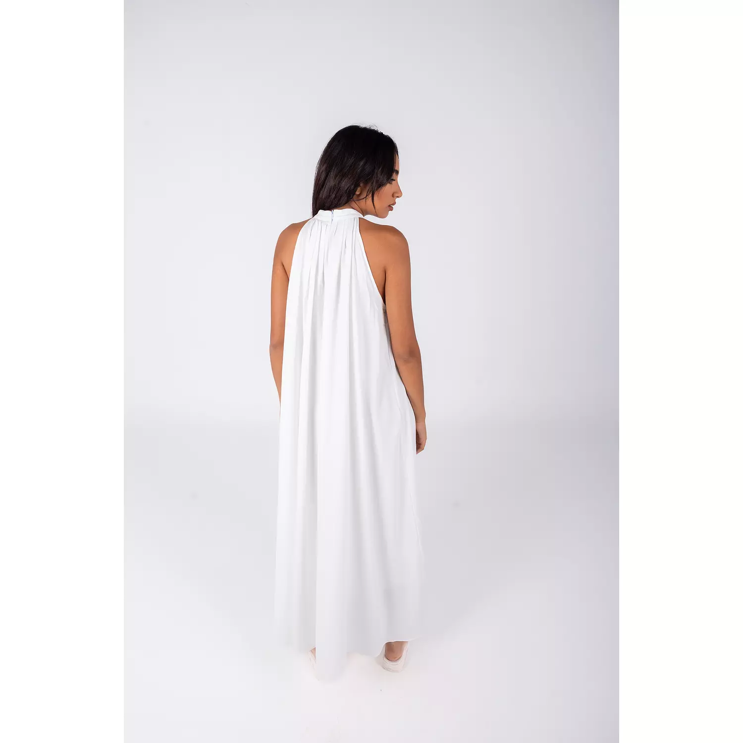 Off white Sleeveless Dress   4