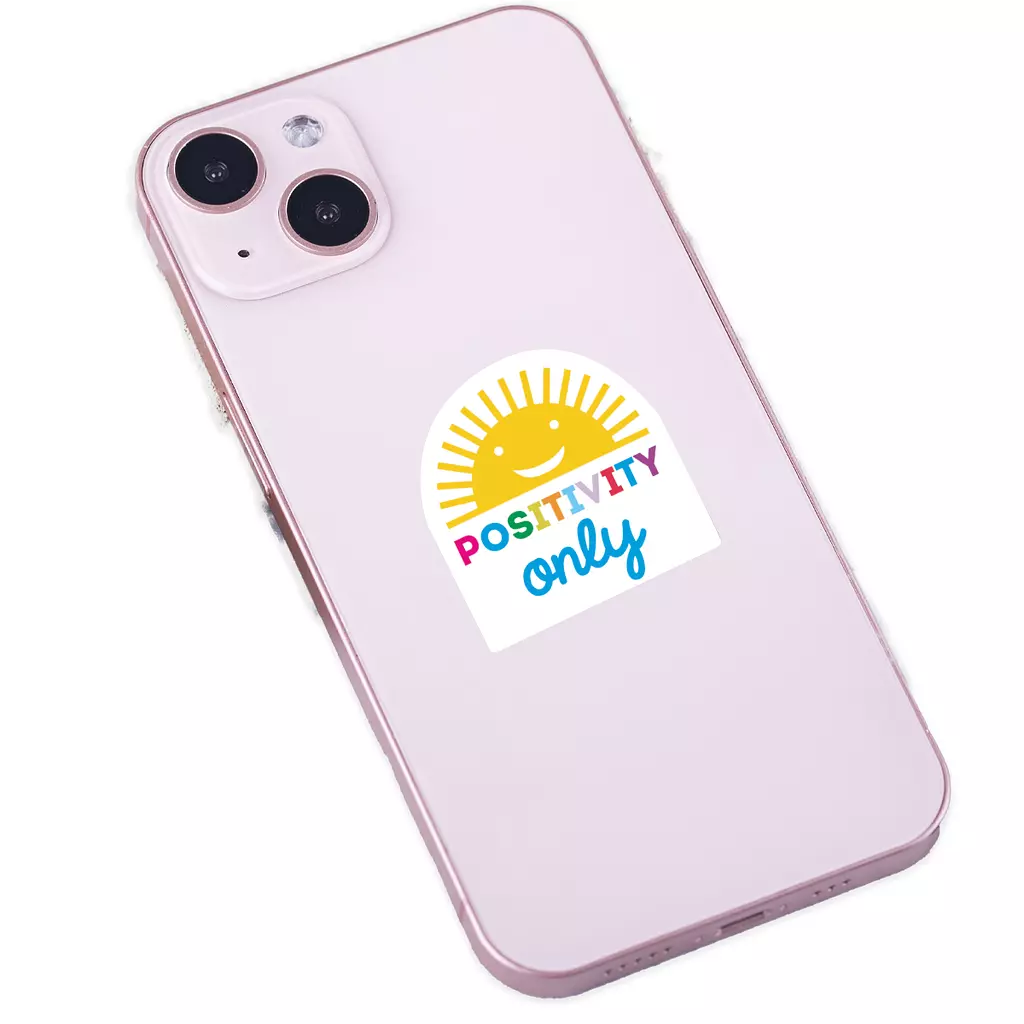 Memo transparent stickers “Positivity Only Sticker"