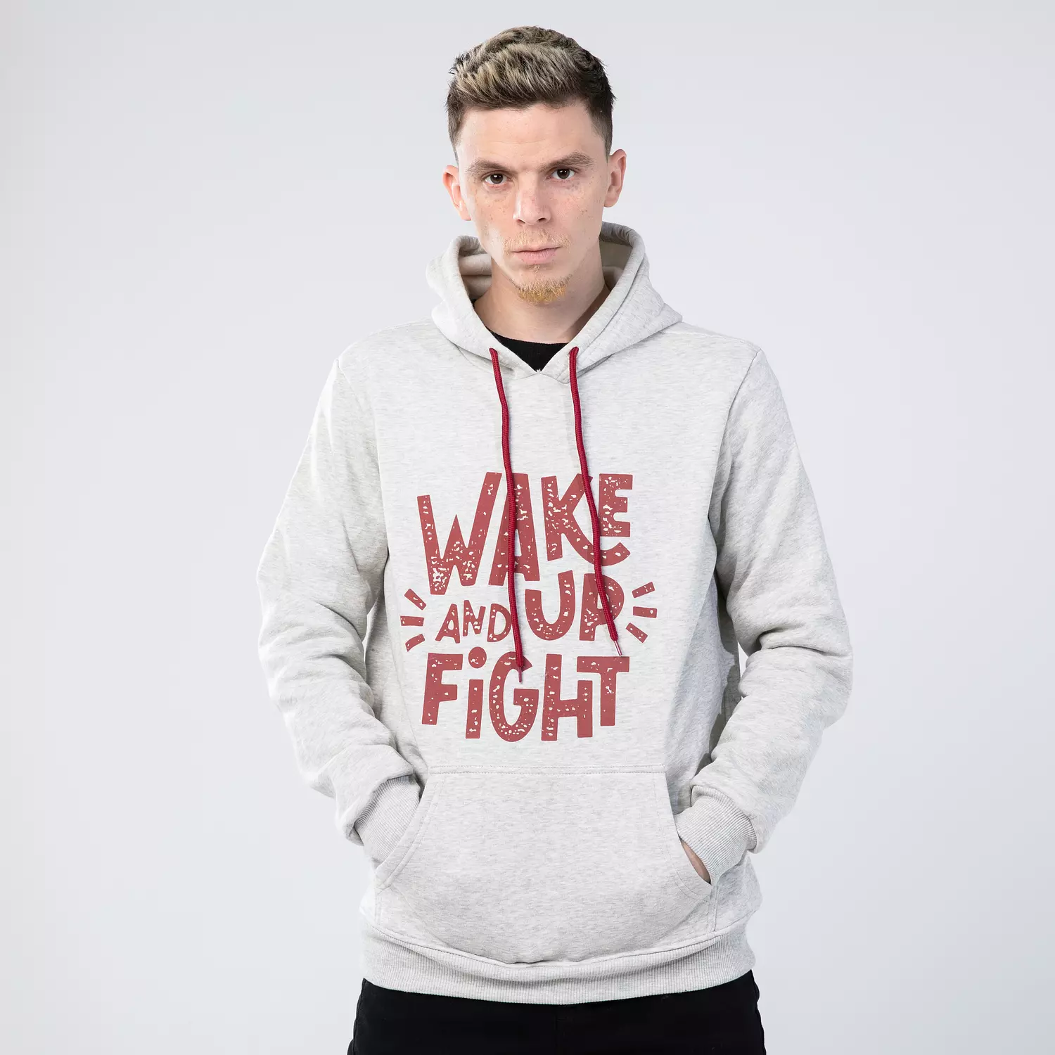  Hoodie WITH CONTRAST FRONT PRINT 6