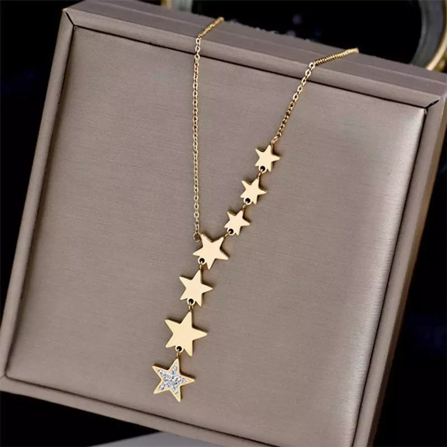 Necklace Long Stars  1