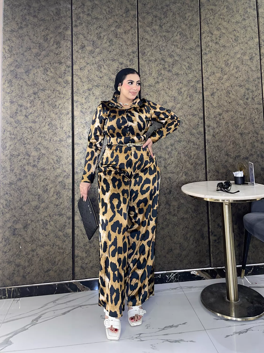 Cheetah jumpsuit  2