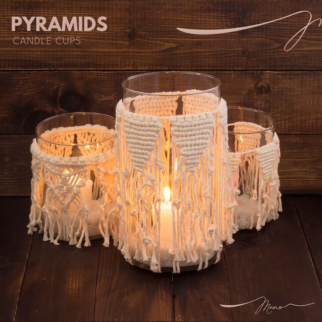 Pyramids Candle Cups