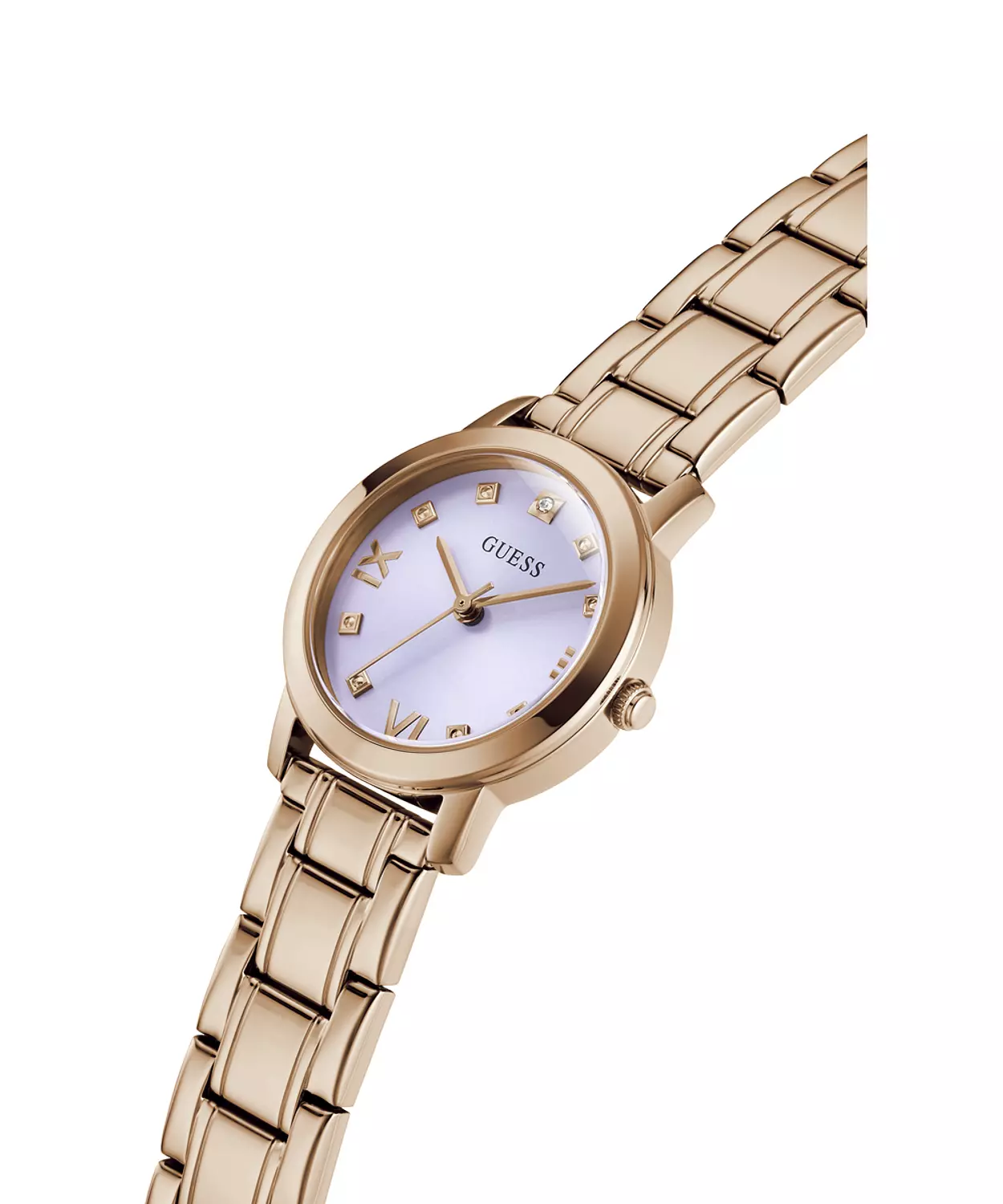 GUESS GW0532L3 ANALOG WATCH For Women Round Shape Rose Gold Stainless Steel Polished Bracelet 2