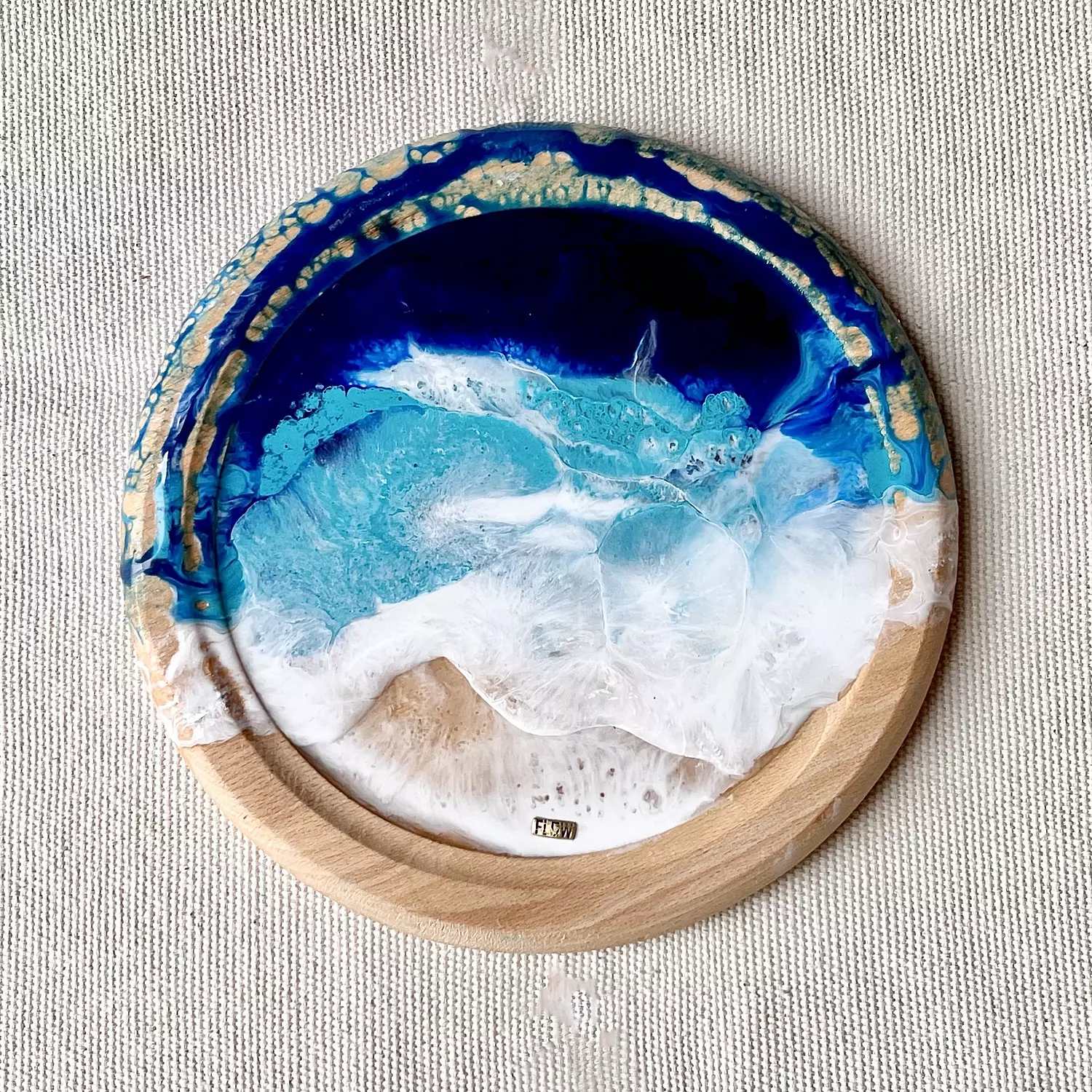 Sea Round wood Platter 4