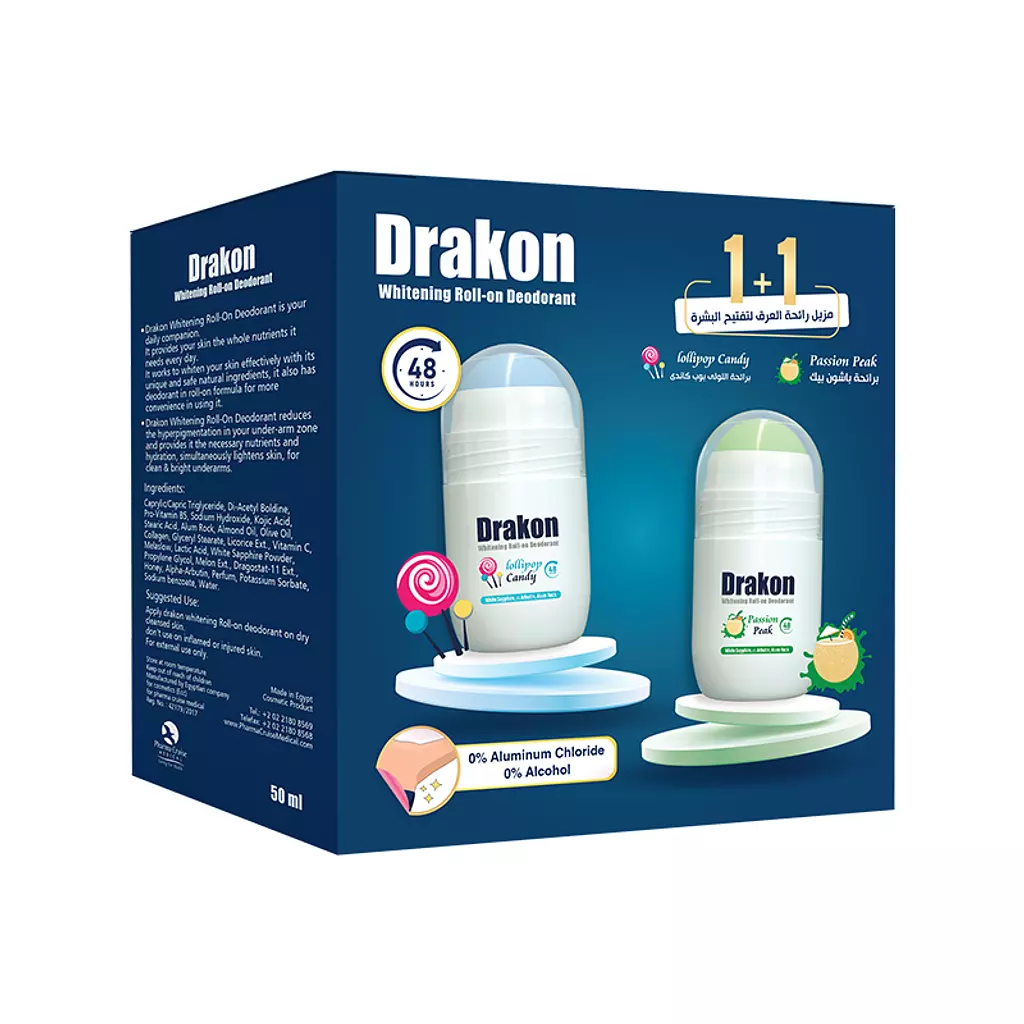 Drakon Deodorant- Cotton Lollipop & Passion Peak