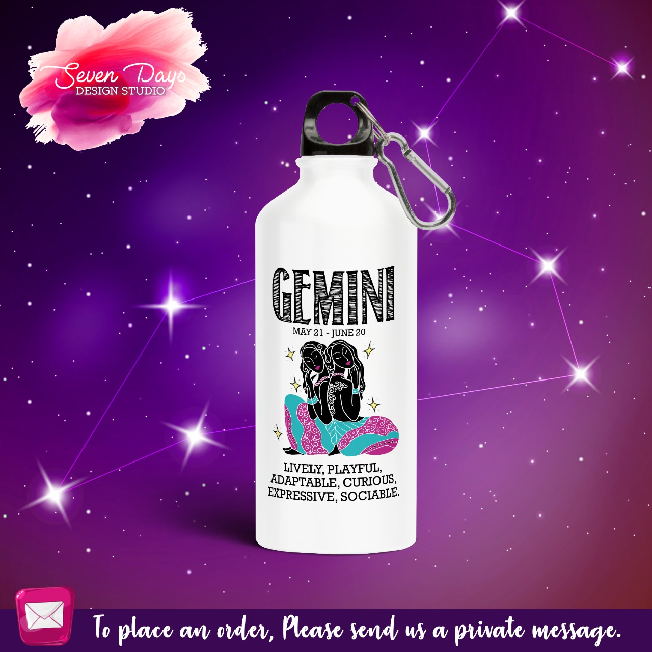 Gemini Mug, Bottle or Travel Mug 2