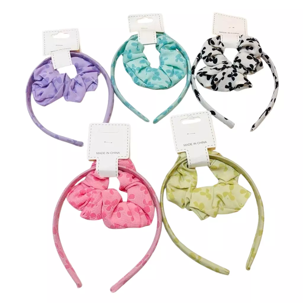 Kids 2 Pc Scrunchy & Headband Set