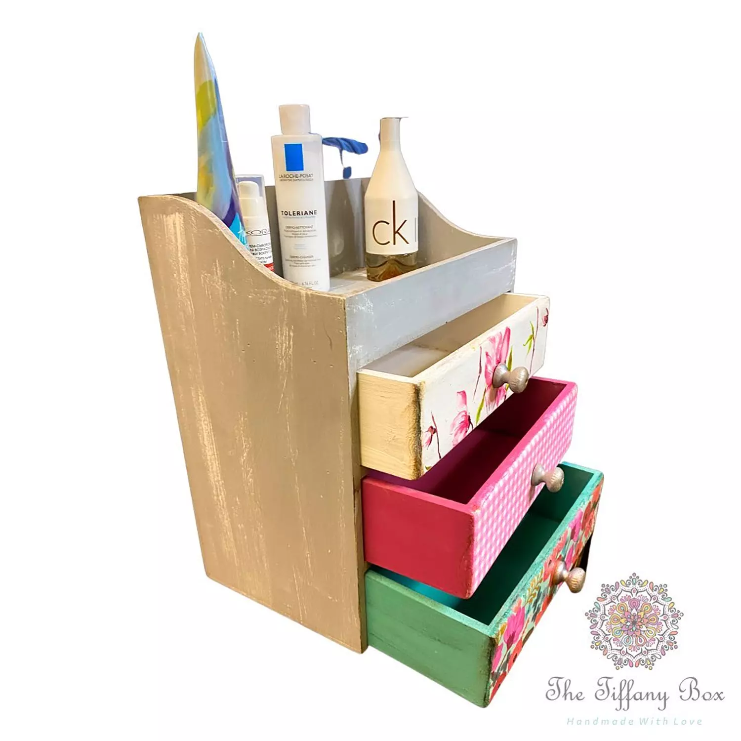 multi color three drawers organizer-2nd-img