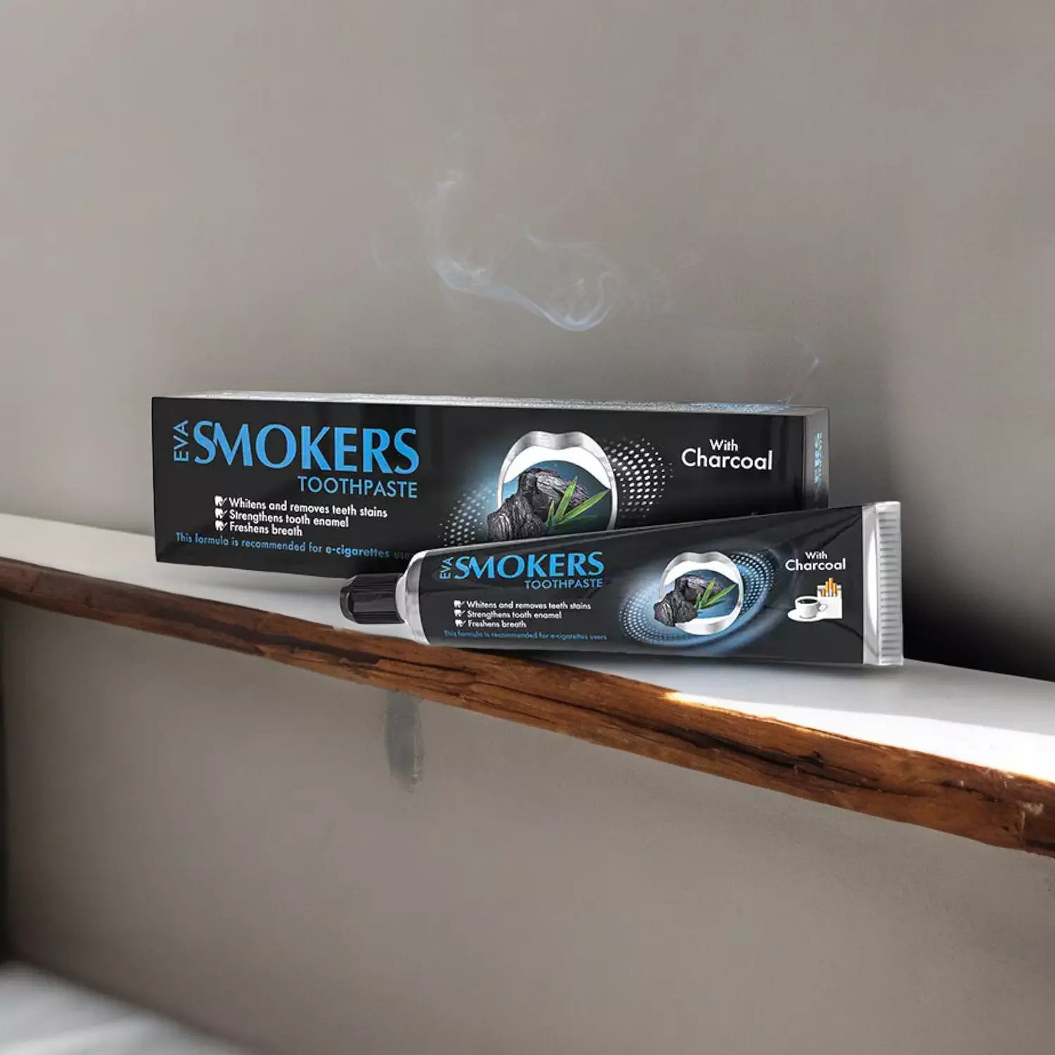 Eva Smokers Cleansing Toothpaste With Charcoal - 50 gm hover image