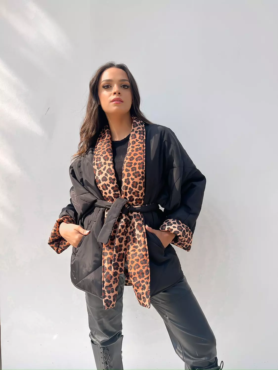 Leopard Double Faced Jacket  hover image