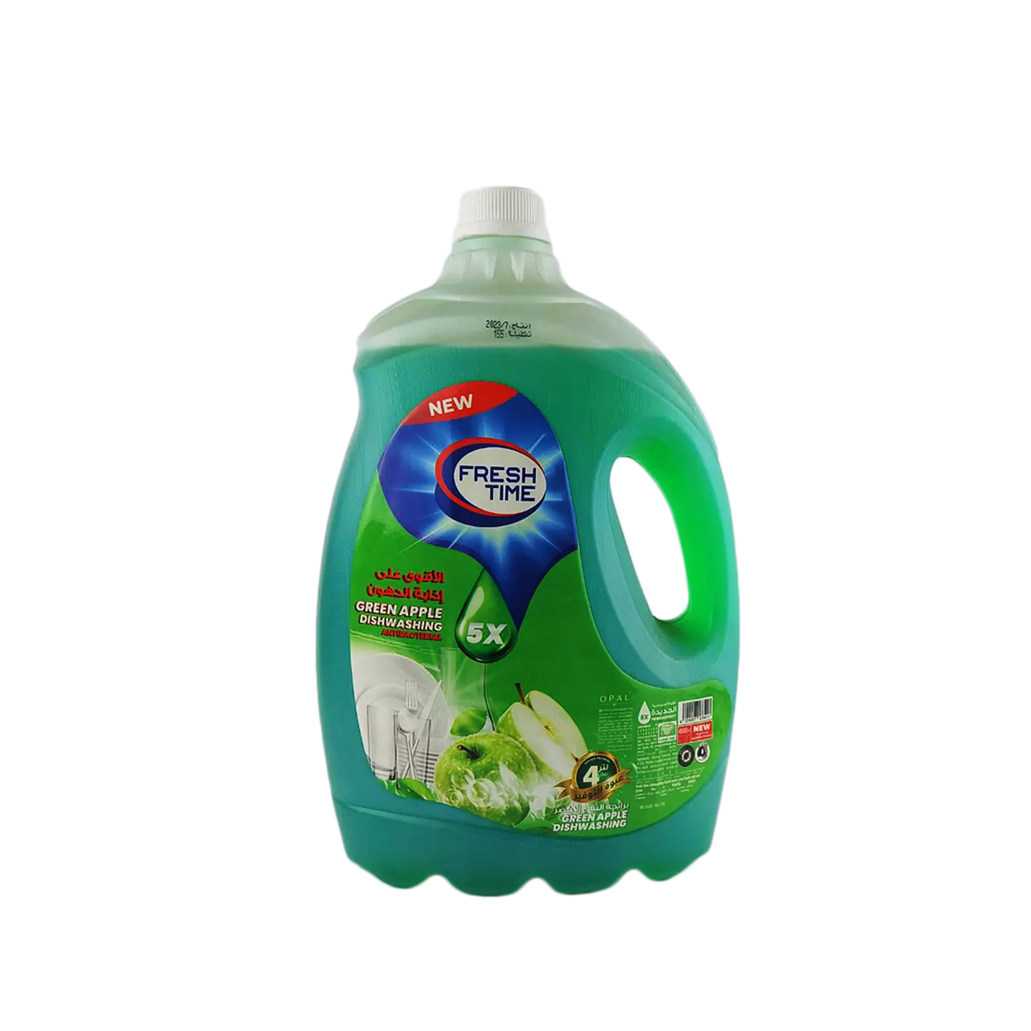 Fresh Time Dishwashing Liquid Green Apple 1