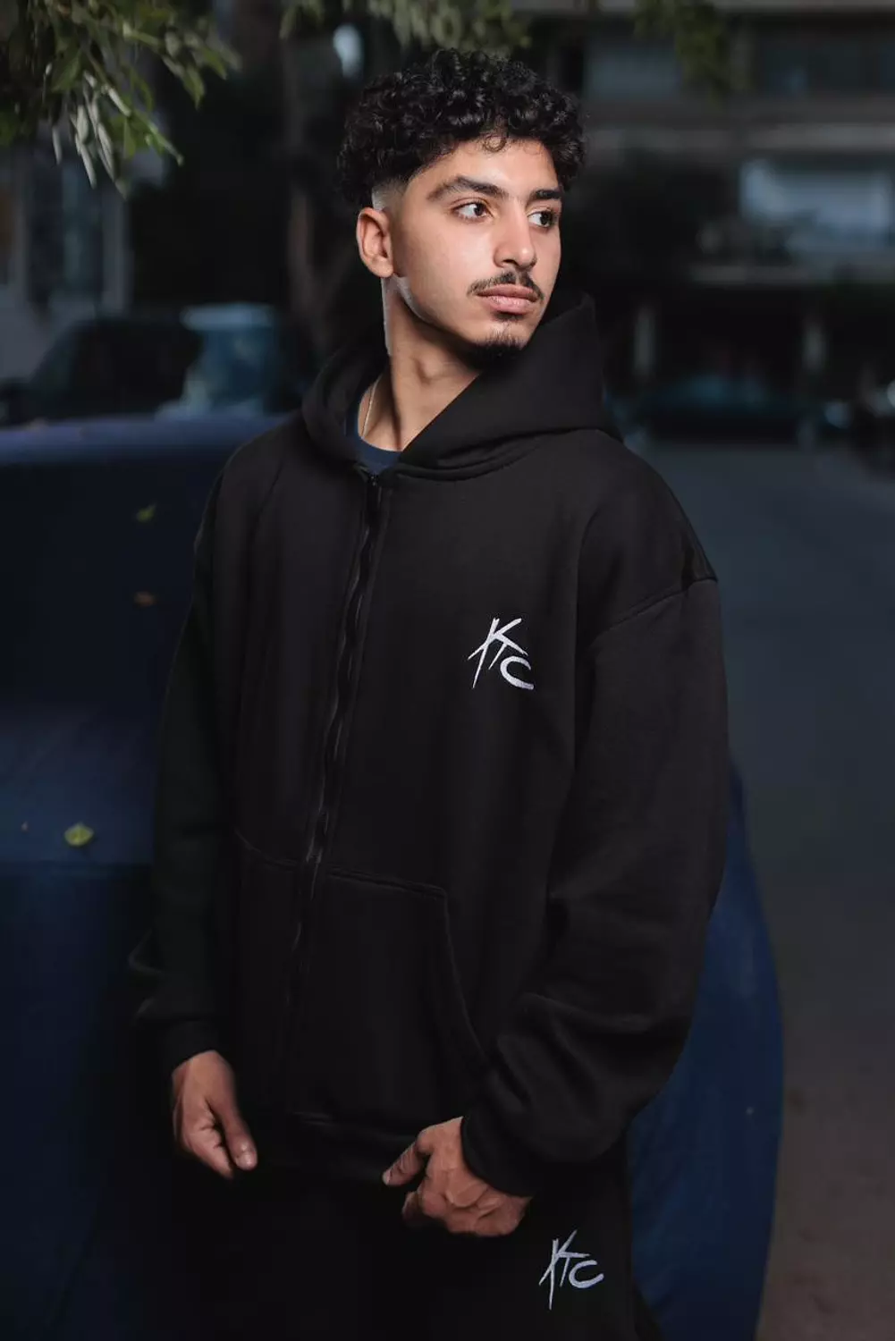 Black Zipper Hoodie 1