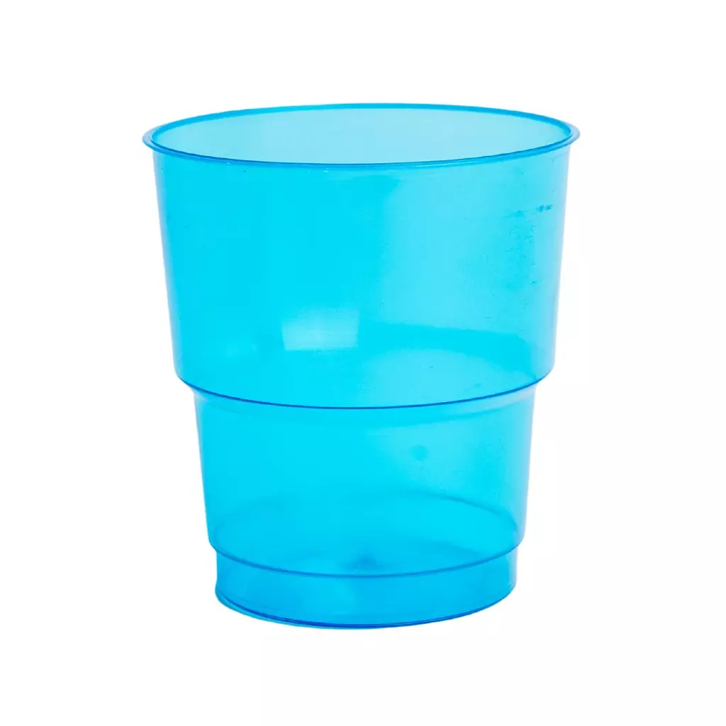 Blue Plastic Cups
