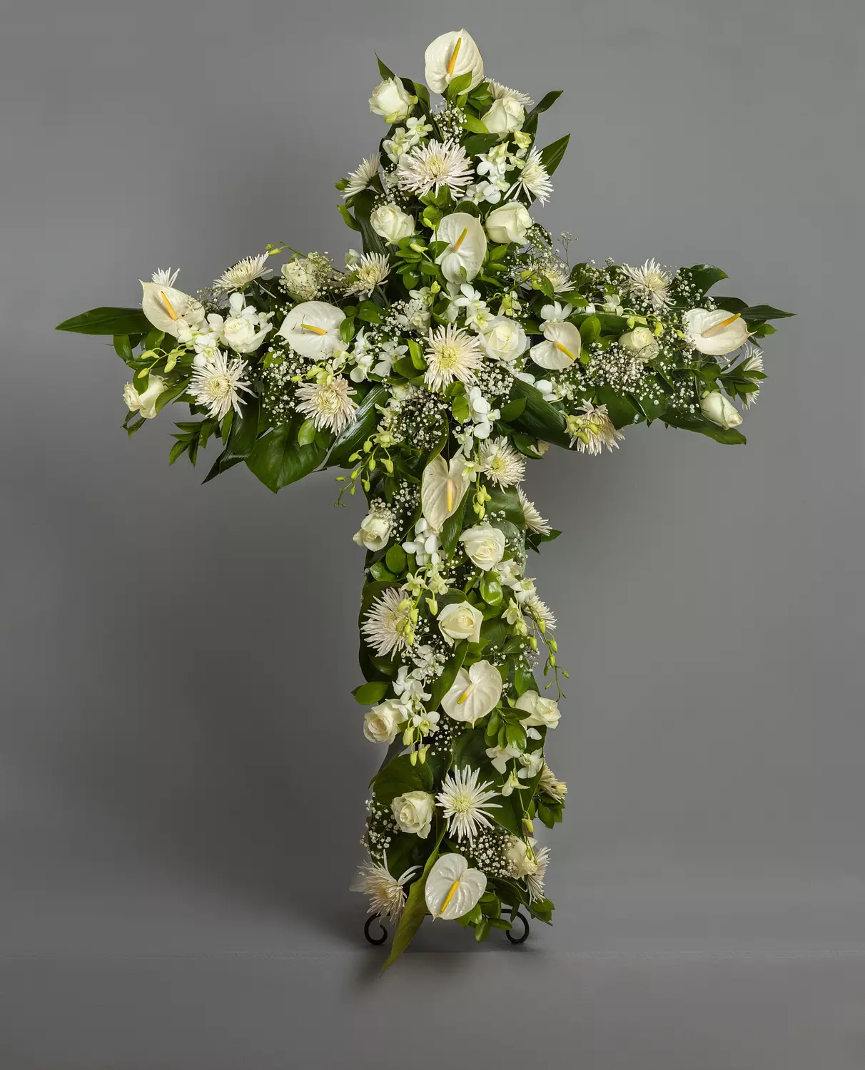 Forever In Our Hearts Flower Cross hover image