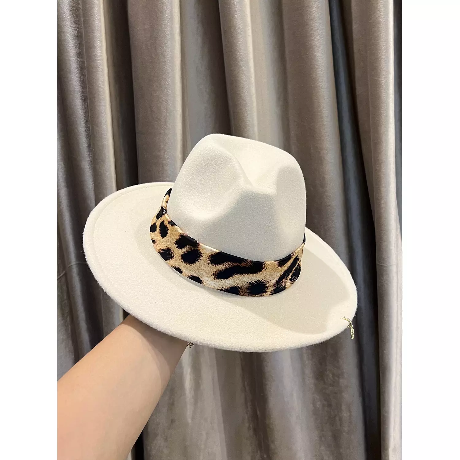 Leopard Fedora Hat 1