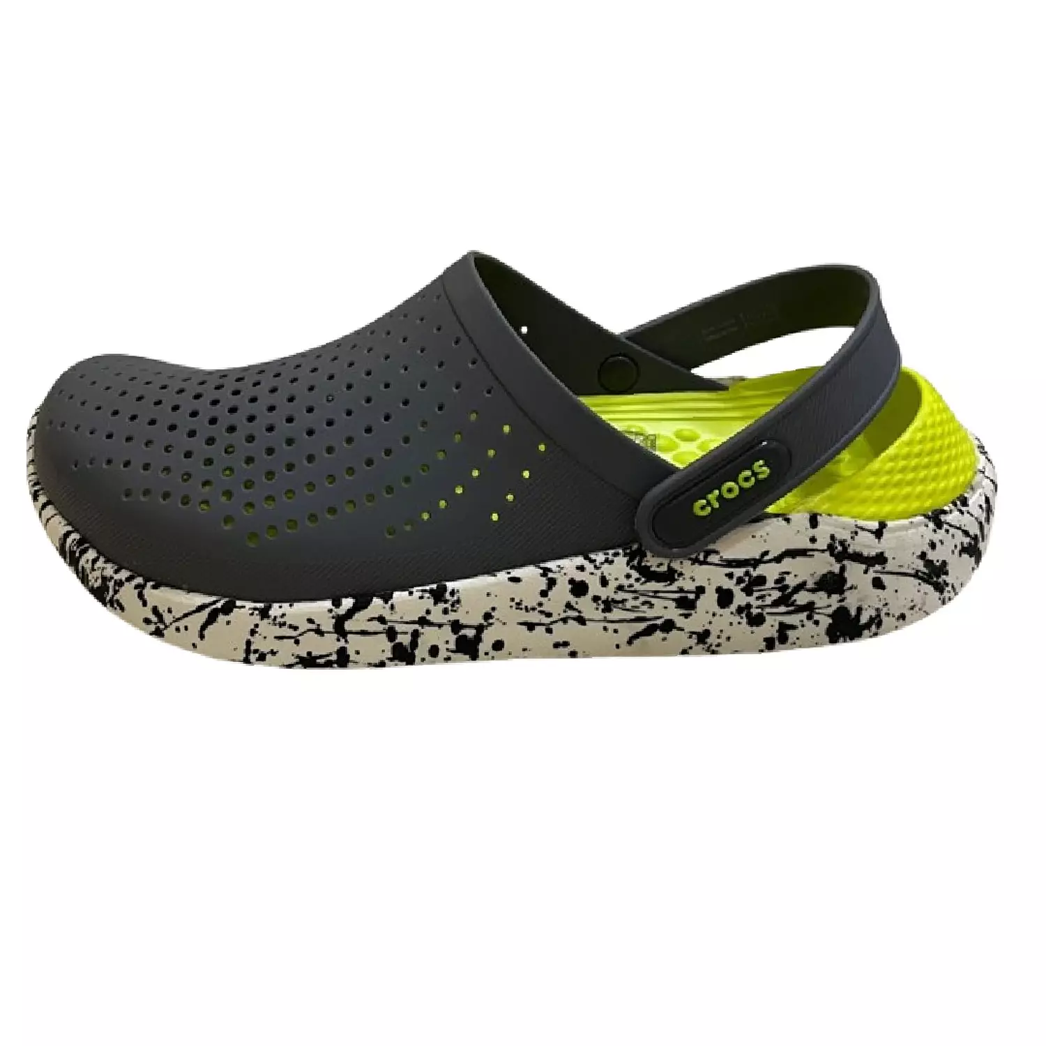 Literide Graphic Clog-Grey/Yellow 1