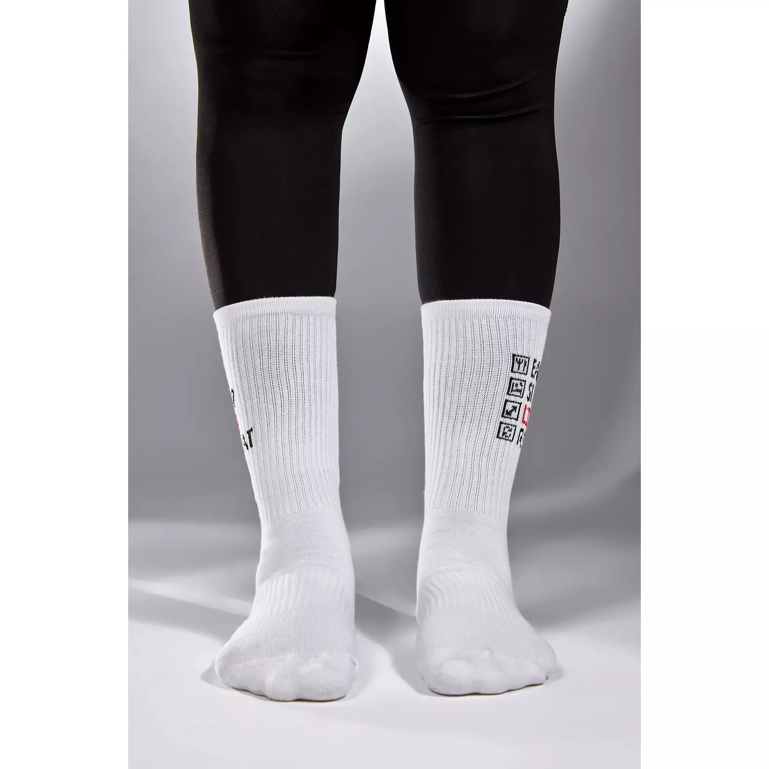 “EAT - SLEEP - LIFT - REPEAT” SOCK IN WHITE 3