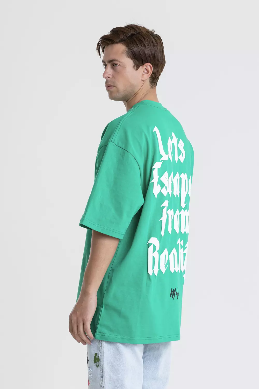  Text Oversized Cotton T-Shirt -2nd-img