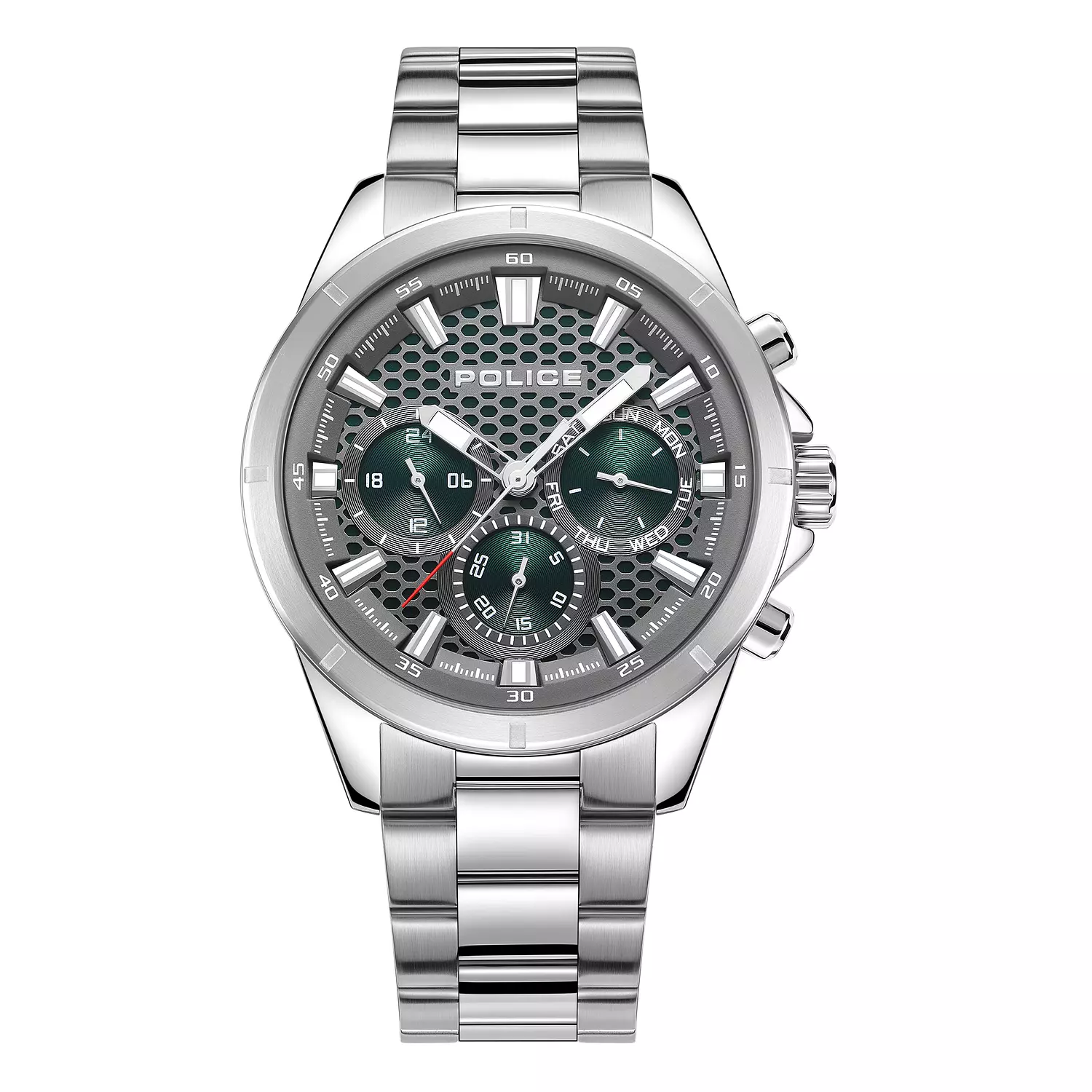 Police Watches Malawi Mens Watch with Steel Metal Bracelet PEWGK2204106, Silver hover image