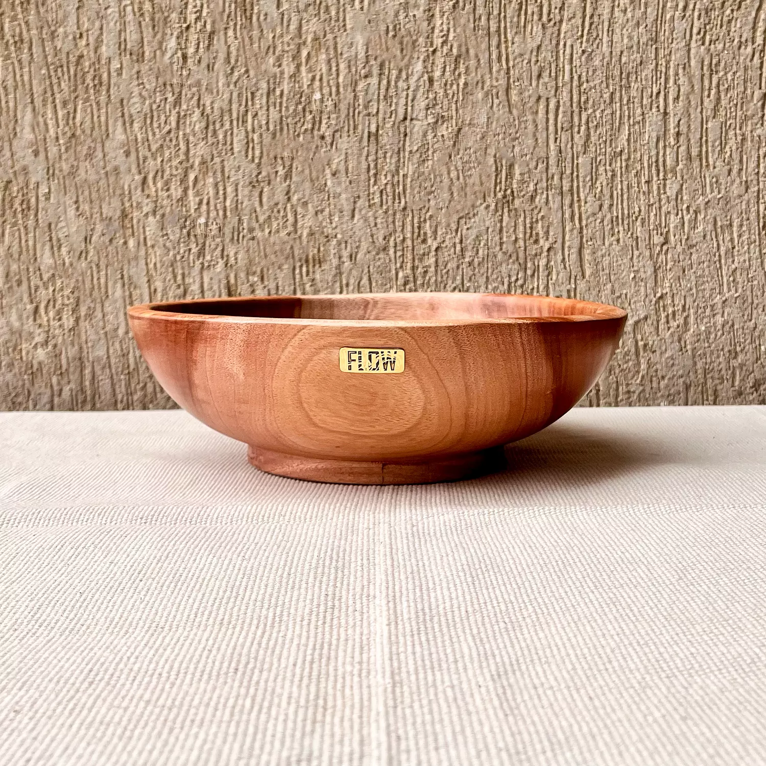 Aquamarine light wooden bowl 2