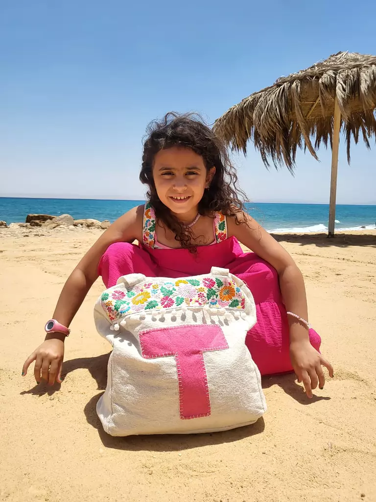 Customised beach bag