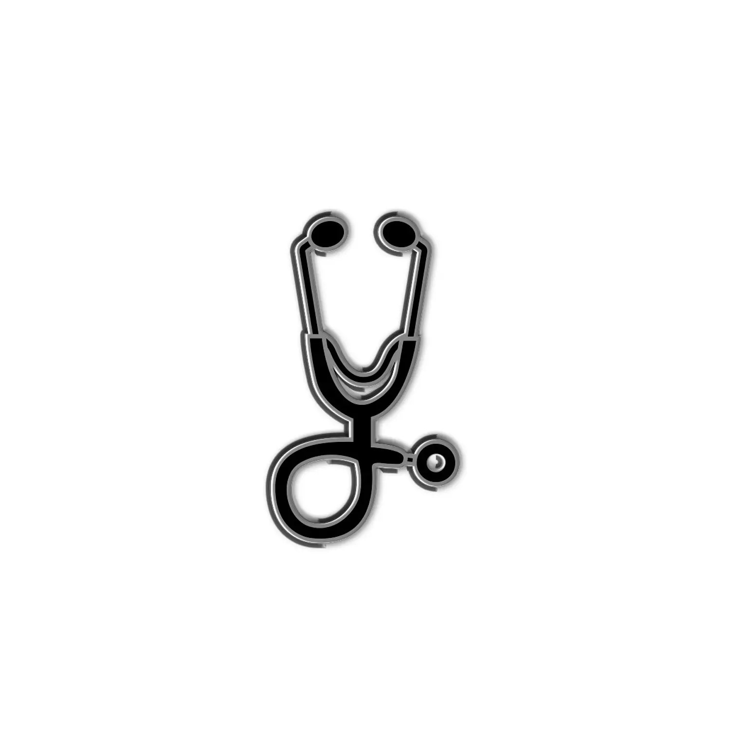  Mini Stethoscope 🩺 silver & black  hover image