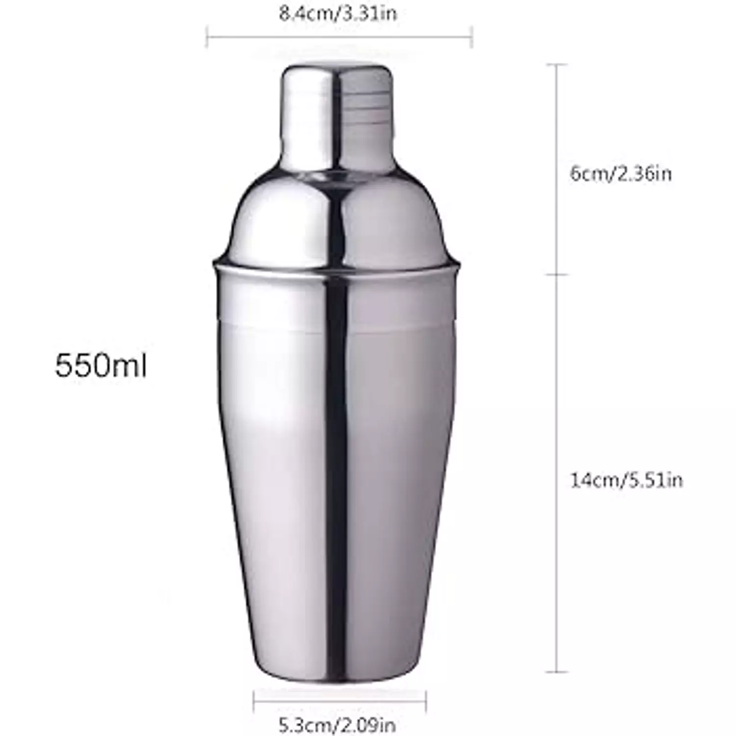 Stainless Steel 550 ML Barista Shaker  1