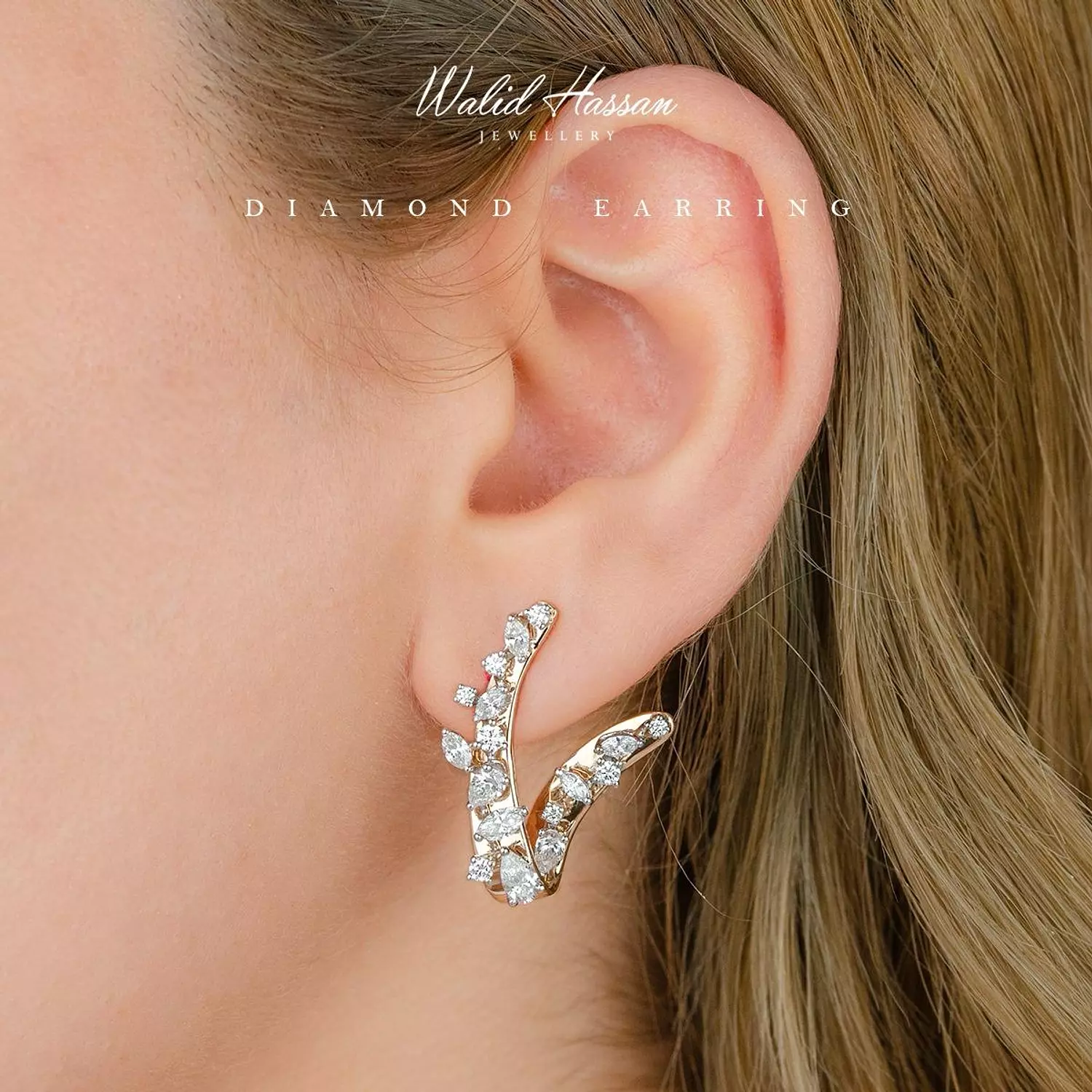 diamond earring hover image