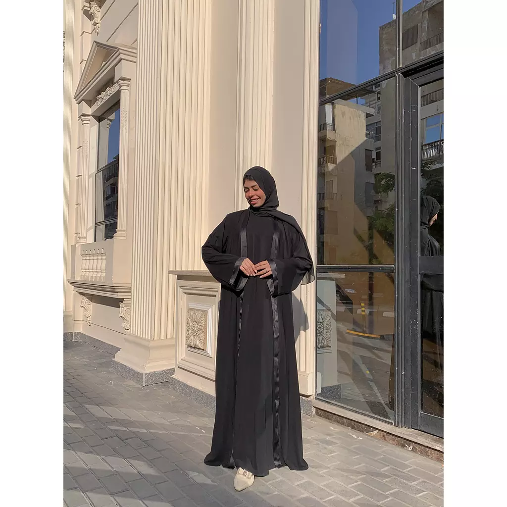 Satan black abaya 