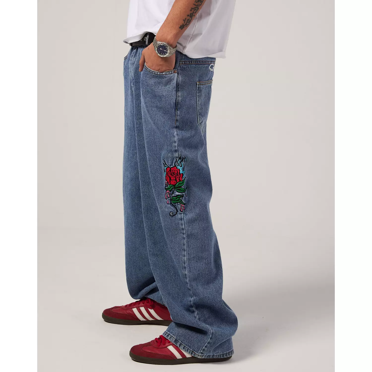 Tiger-Rose Unisex Denim Jeans 3