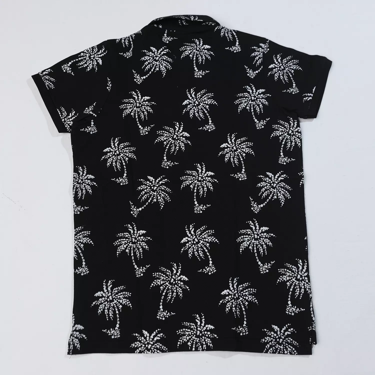 Polo T-Shirt with Trees Print 4