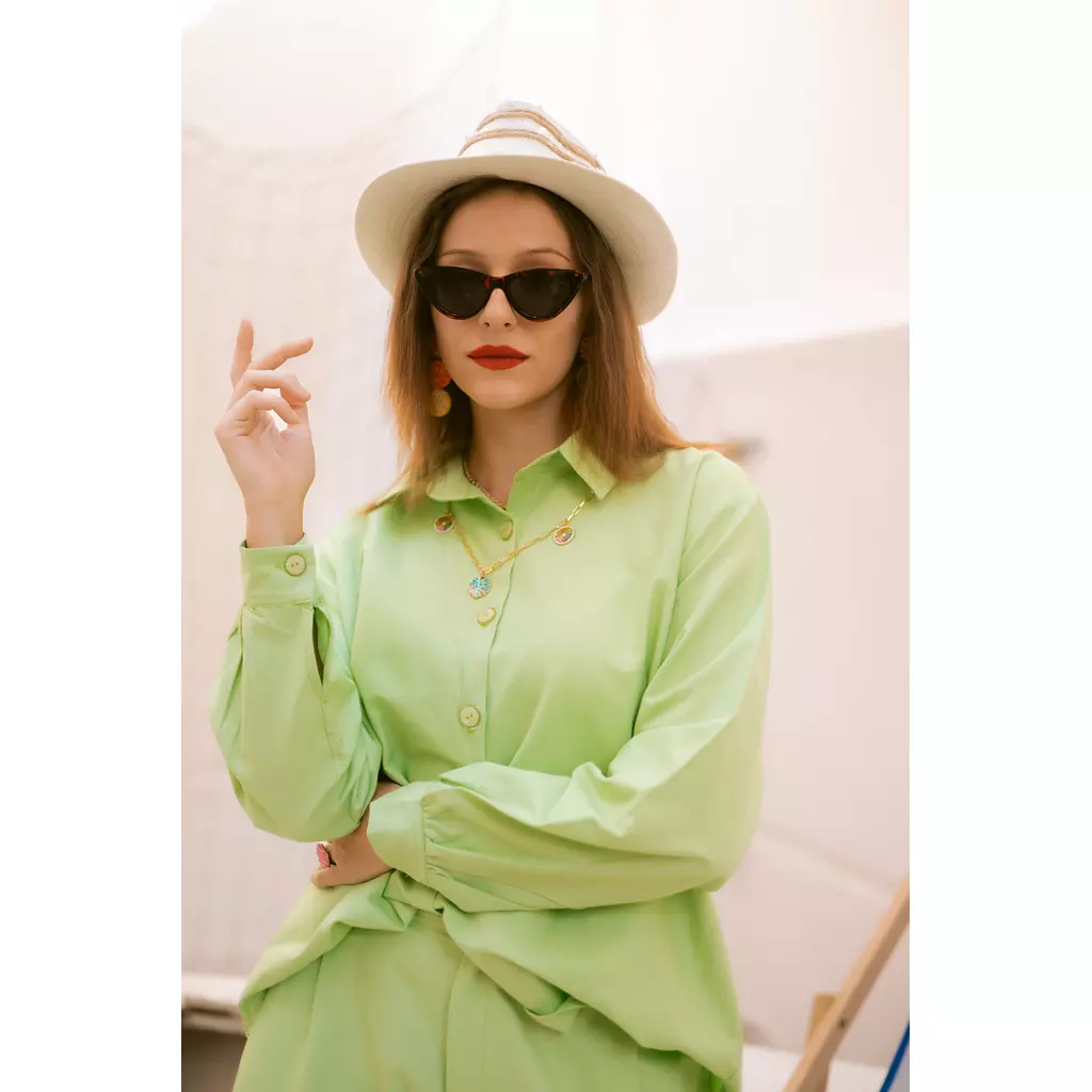 Apple green shirt