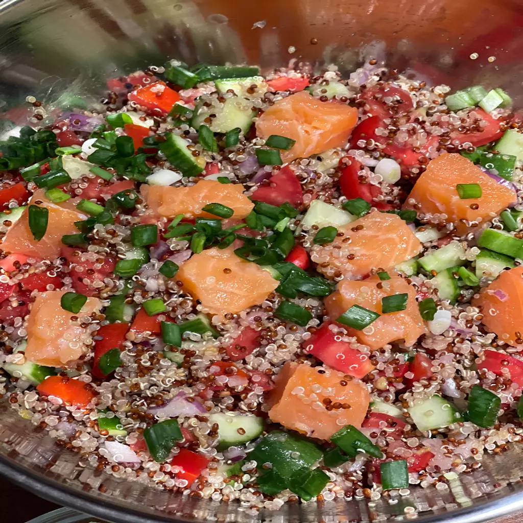 Salmon, Quinoa & Avocado Salad