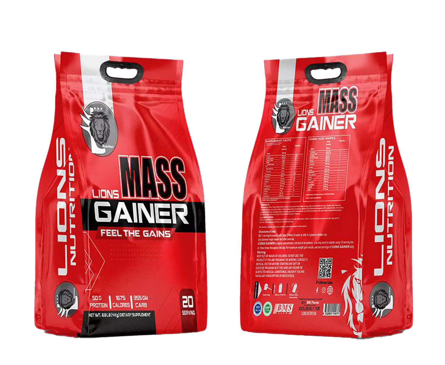 Lions Mass Gainer - 20serv - 5kg hover image