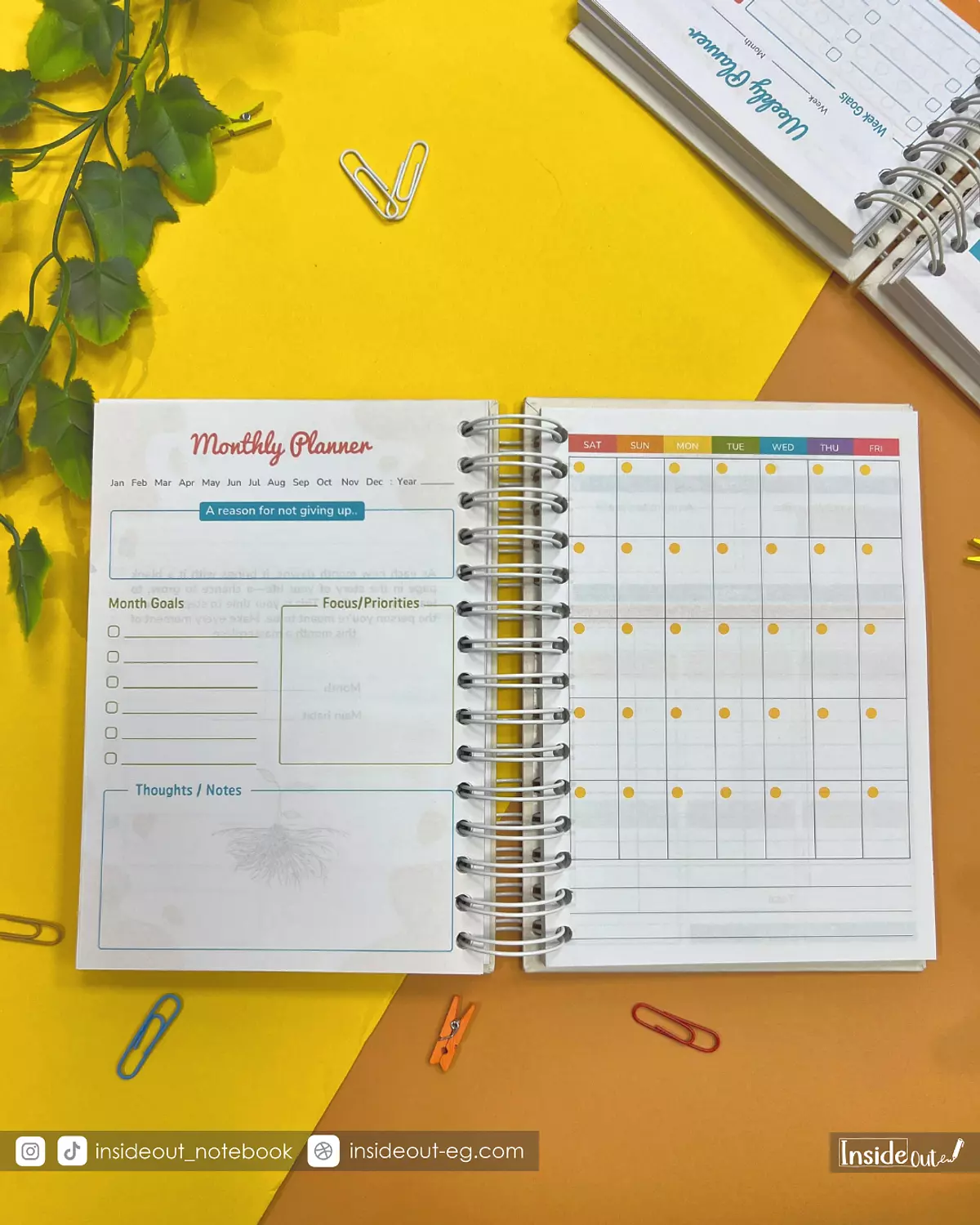 Planner - Yellow scribbles 2