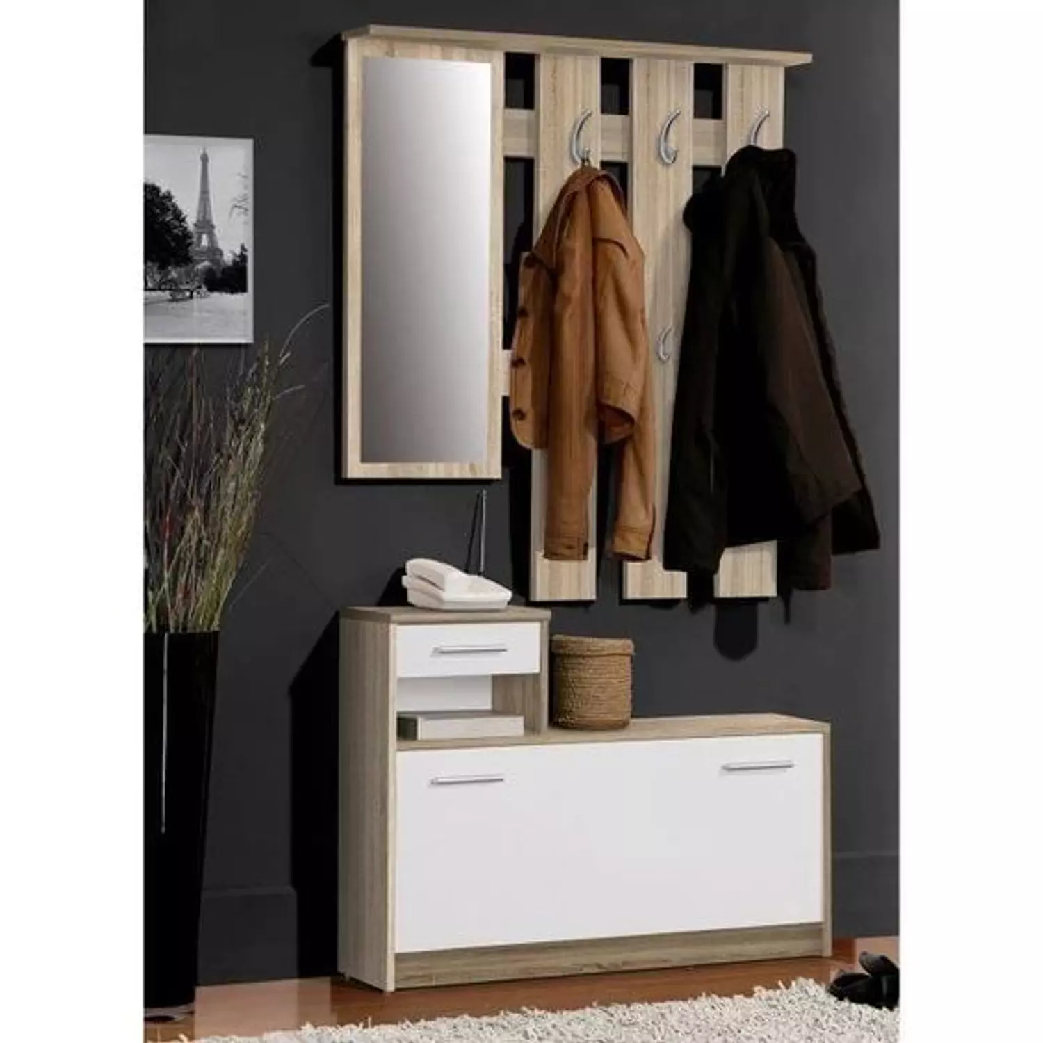 Banquette Shoe Storage 90x30x190 cm - Artco.sho071 1