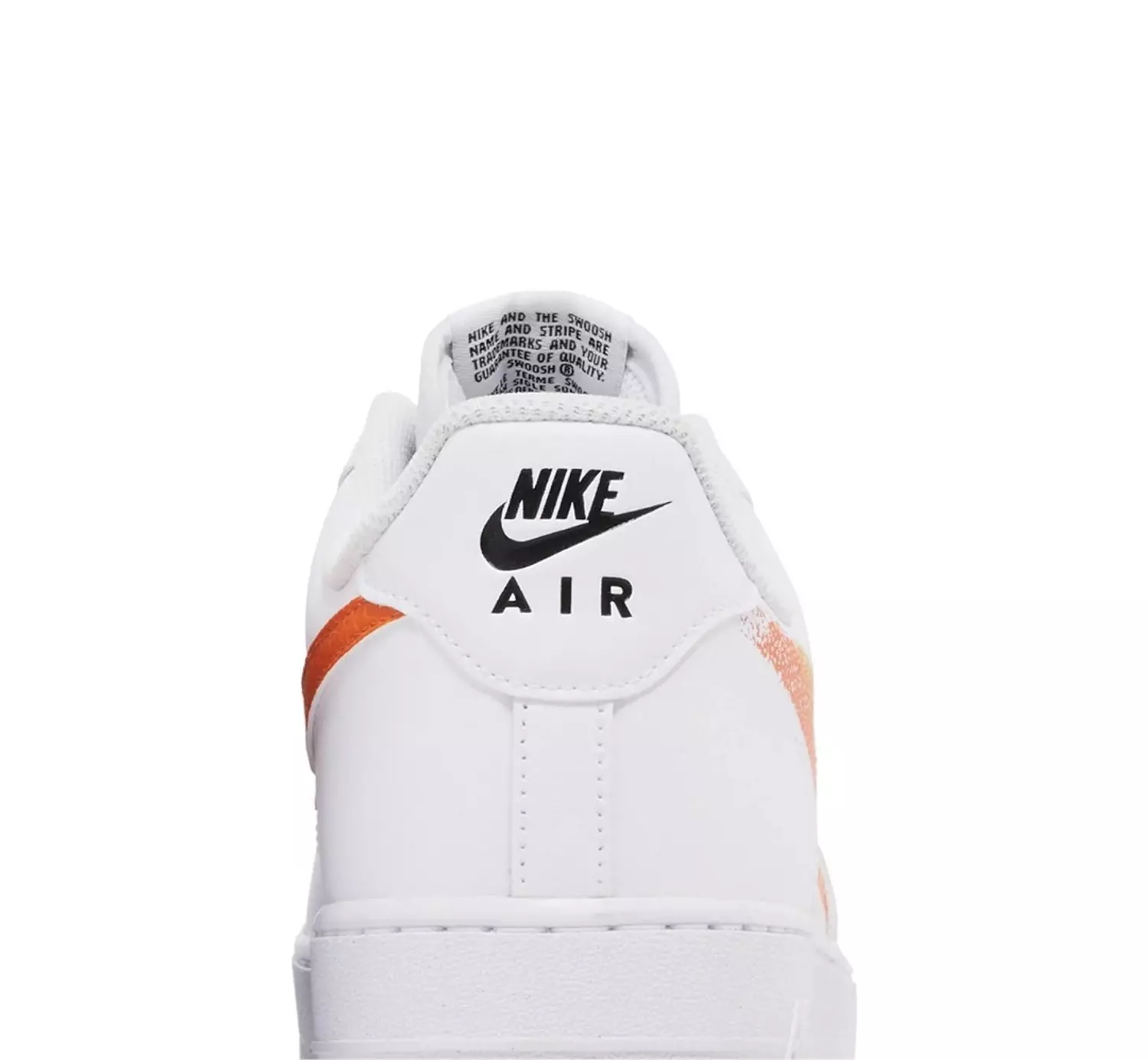 Air Force 1 '07 'Spray Paint Swoosh - Safety Orange' 4