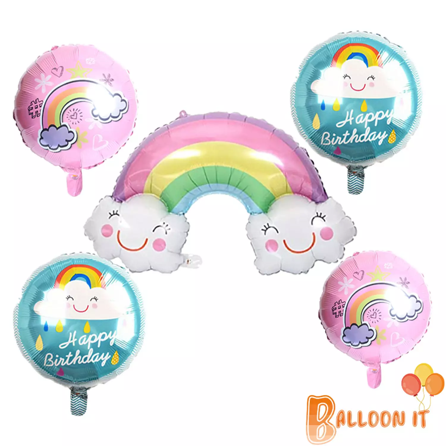 clouds pastel balloon set  2