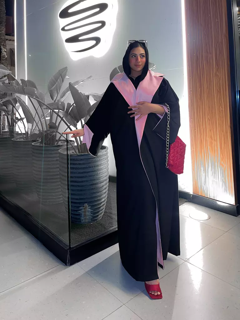 Black &pink Blazer kaftan