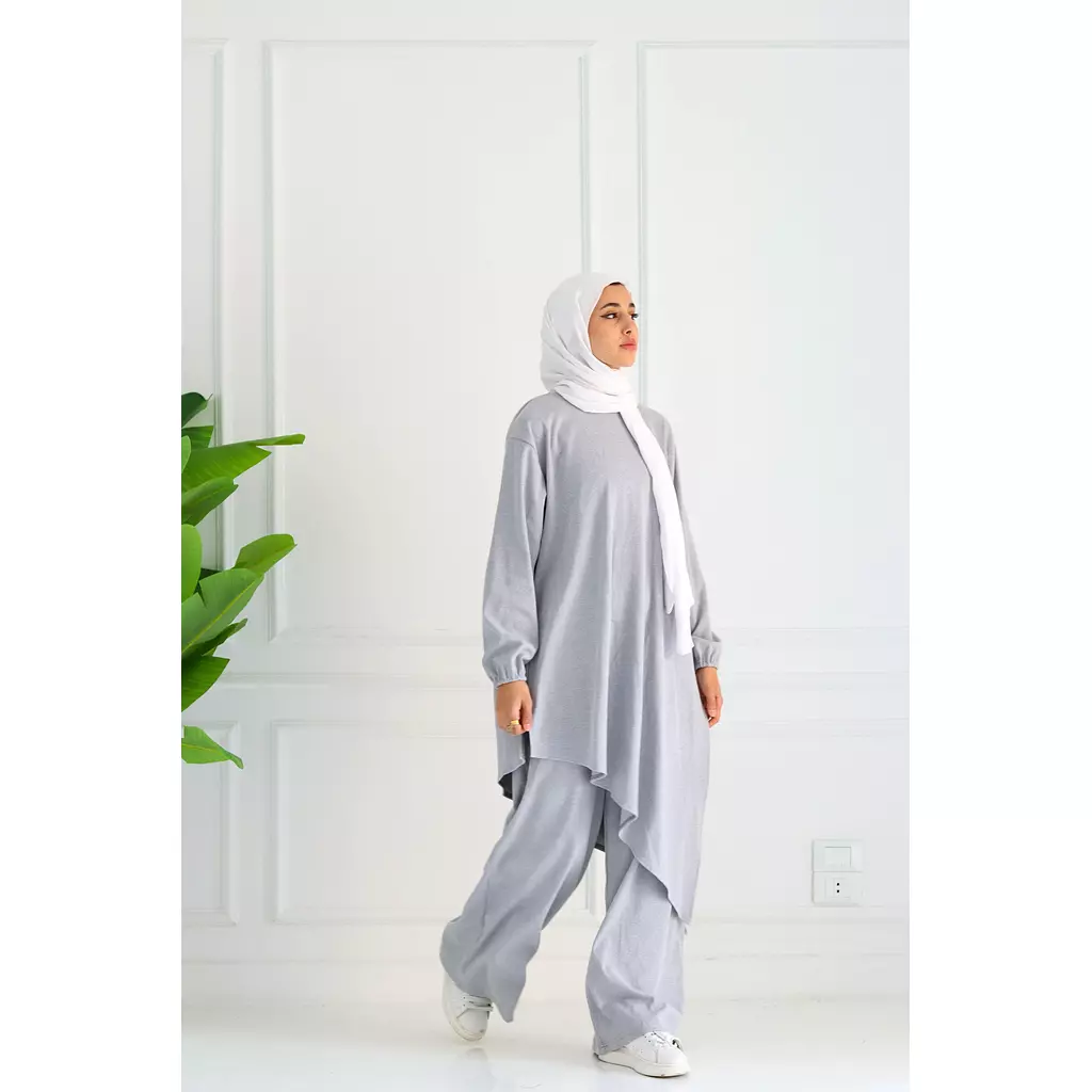 Light Grey Set Tunic & Pants