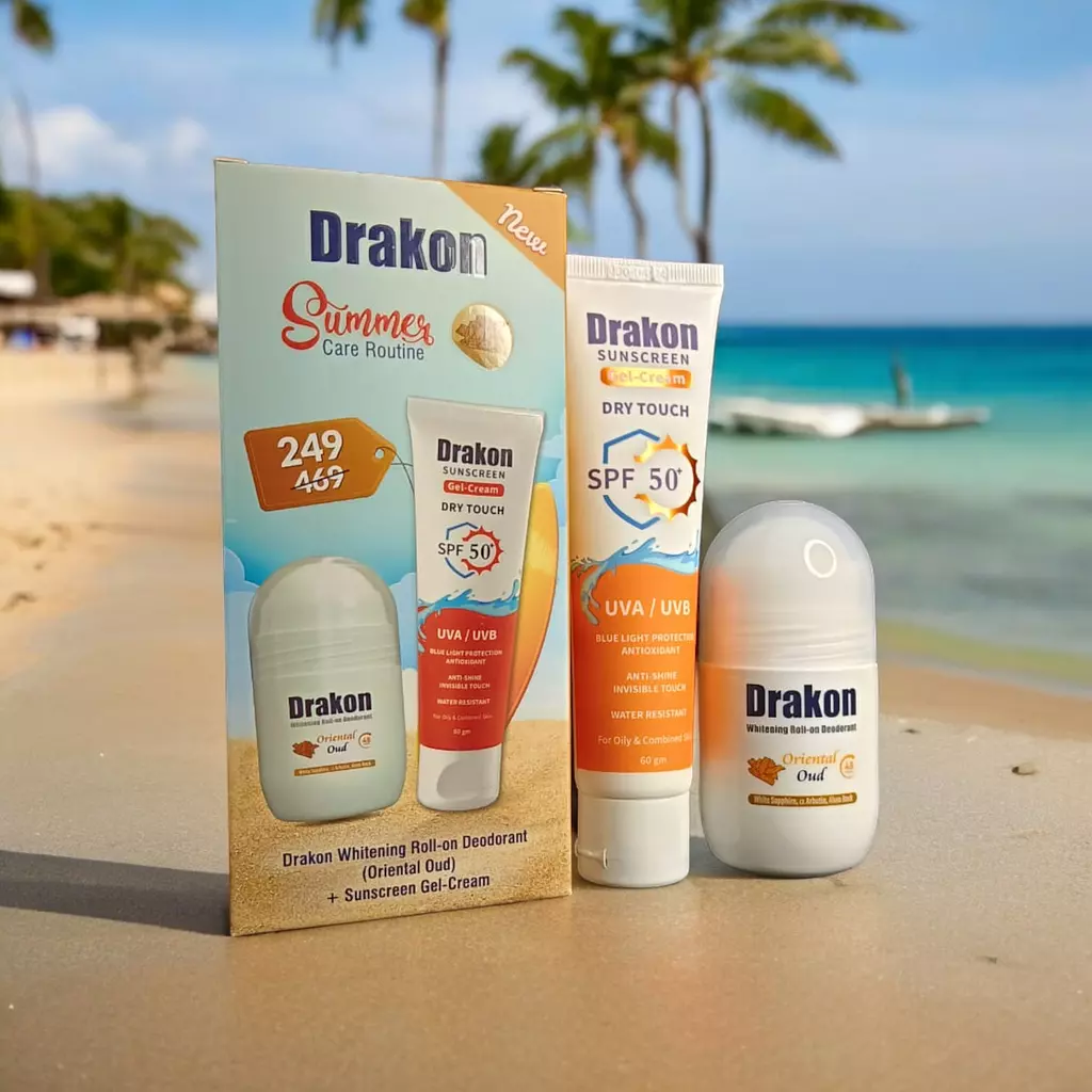 Drakon Sunscreen Gel 60 ml + Roll-On Offer 