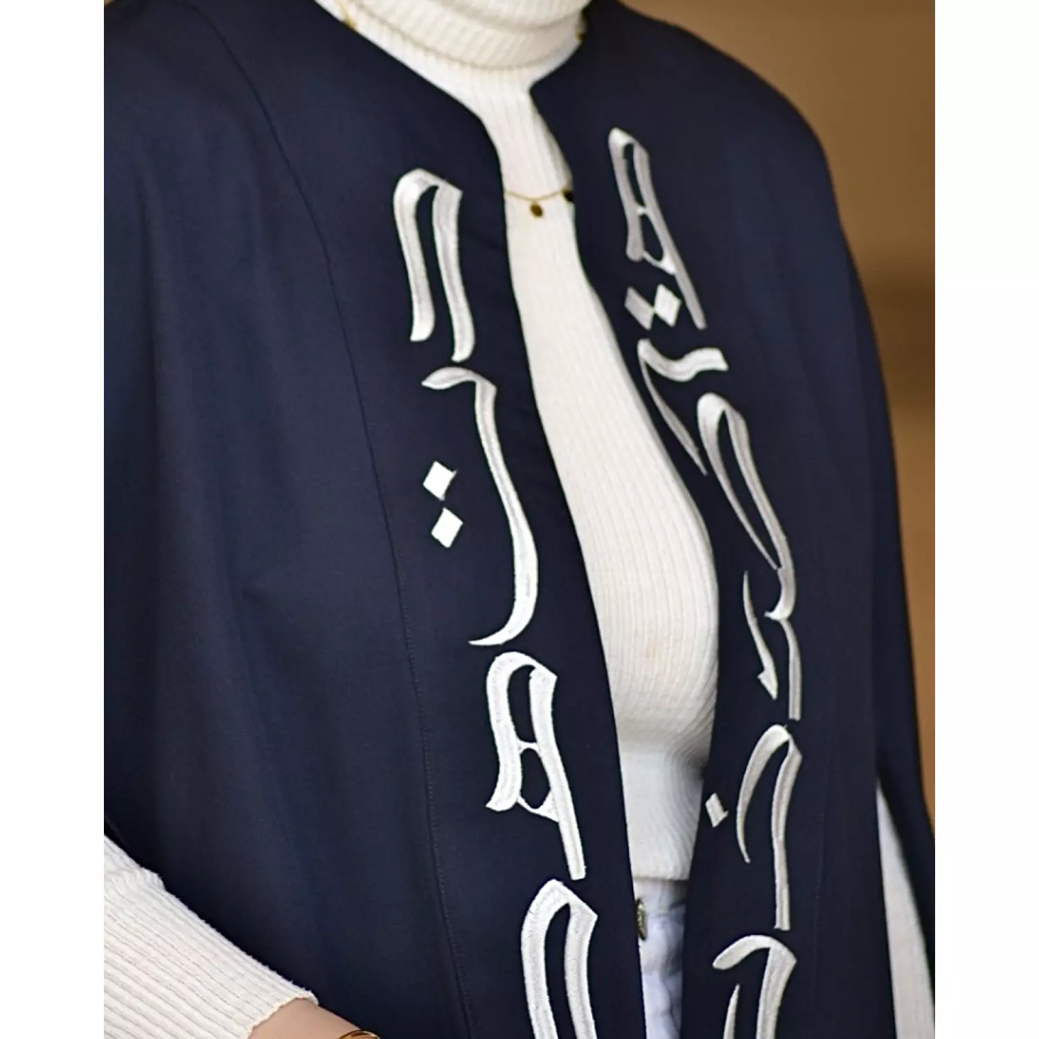 Cape in Navy & Silver-2nd-img