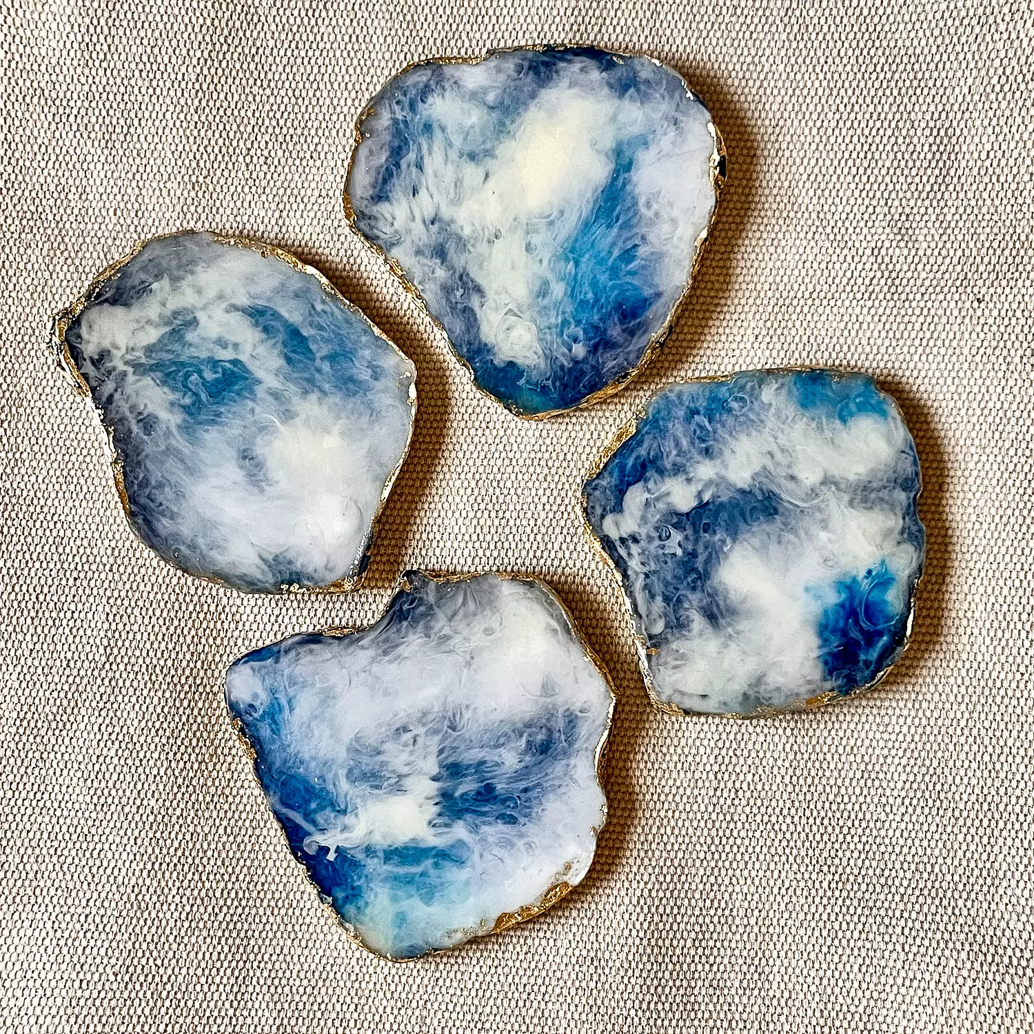 Blue & white agate coasters -2nd-img