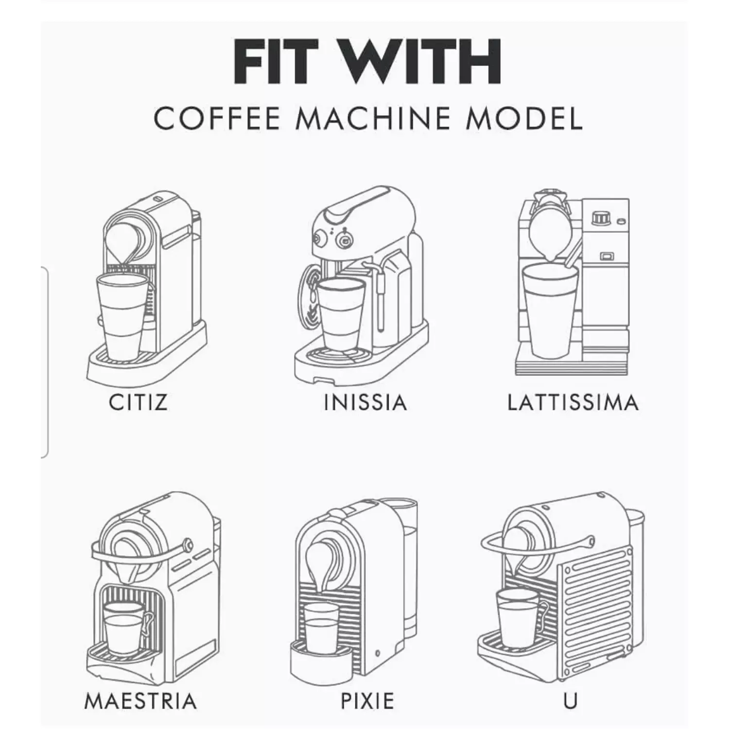 كبسوله قهوة قابلة لإعادة التعبئة والاستخدام لآلة فلتر نسبرسو Nespresso  3