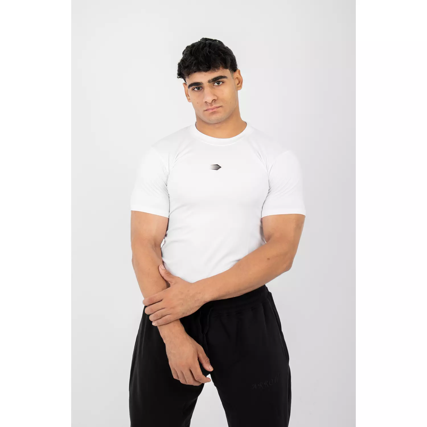 Short Sleeve compression White  1