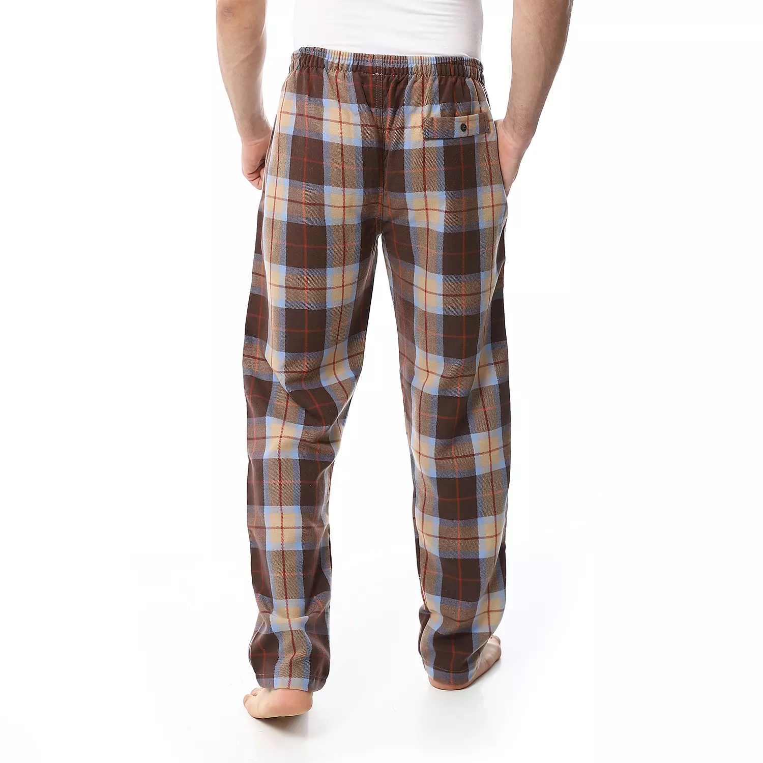 Shorto Winter Check Pants - Brown * Beige - 4045 - 024 - 02   3