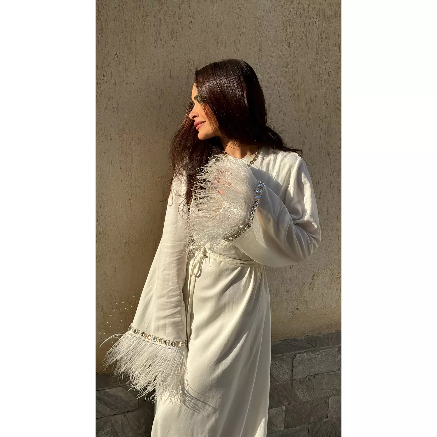 The Dove Feathers Customized Abaya  3